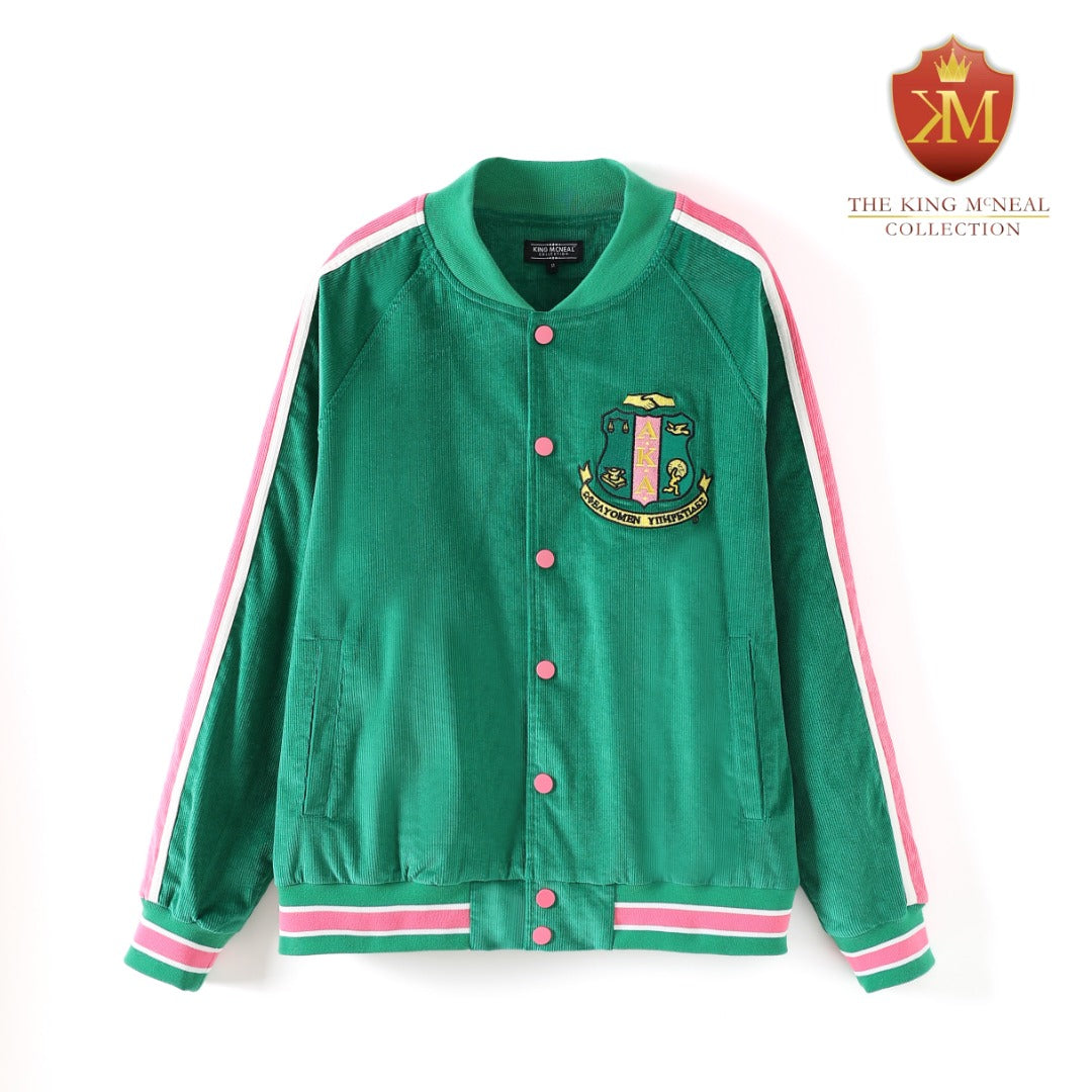 AKA Green Corduroy Jacket Read Description