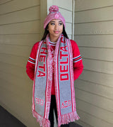 Delta Grey Scarf And Hat Set