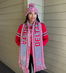 Delta Grey Scarf And Hat Set