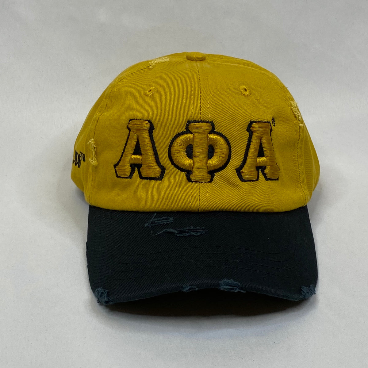“AΦΑ” Alpha Old Gold & Black Dad Hat