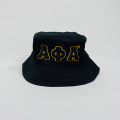 Alpha Black Bucket Hat