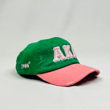 “AKA” Pink & Green Hat