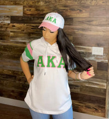 AKA White SS Hoodie