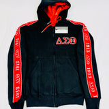 Delta Black Tapered Sweatsuit Jacket (Unisex Size)