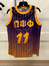 Omega Pinstripe Faded Basketball Jersey