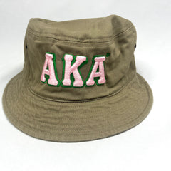 AKA Khaki Pink Bucket Hat