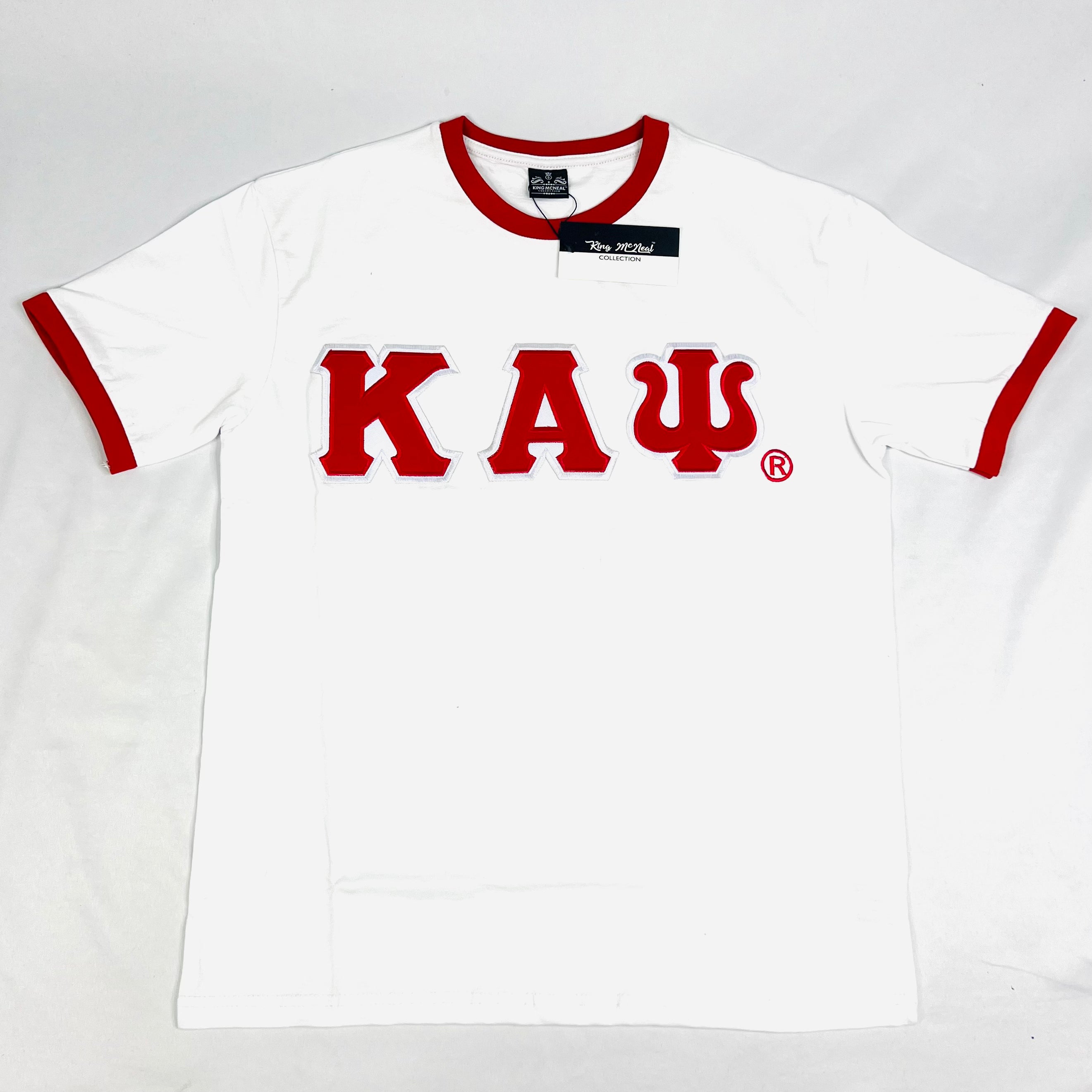 Kappa “KΑΨ” White Embroidered Premium Ringer Shirt