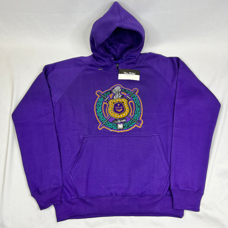 Omega Purple Crest Chenille Hoodie