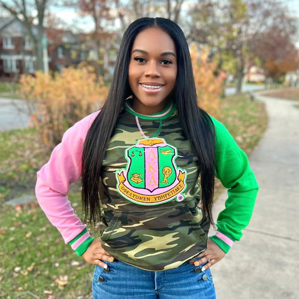 AKA Camo Chenille Crewneck (Unisex Size)