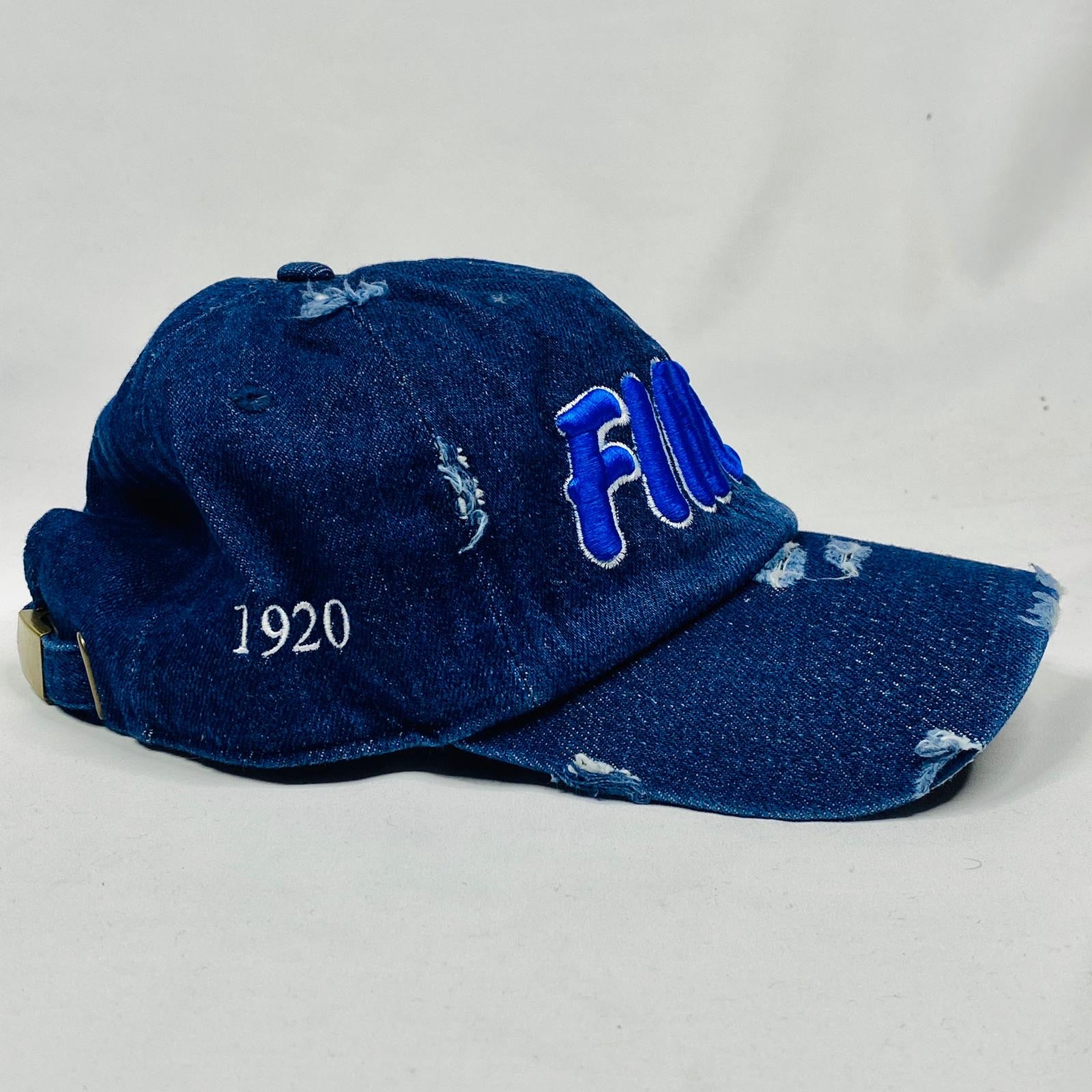 Dark Denim Finer Zeta Phi Beta Distressed Hat