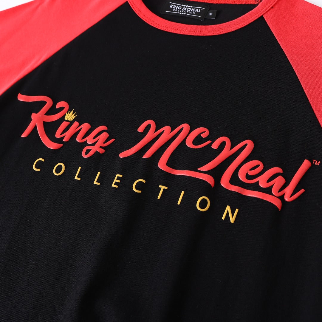 KMC Black/Red Premium Raglan Shirt