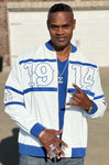Sigma White 3M Reflective Bomber Jacket