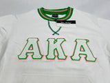 AKA White Stripe Chenille Crewneck (Unisex Size)