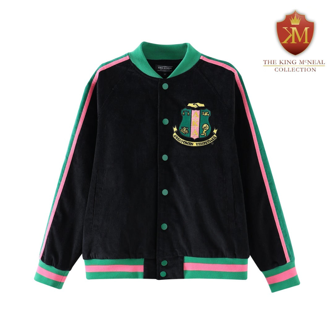 AKA Black Corduroy Jacket Read Description