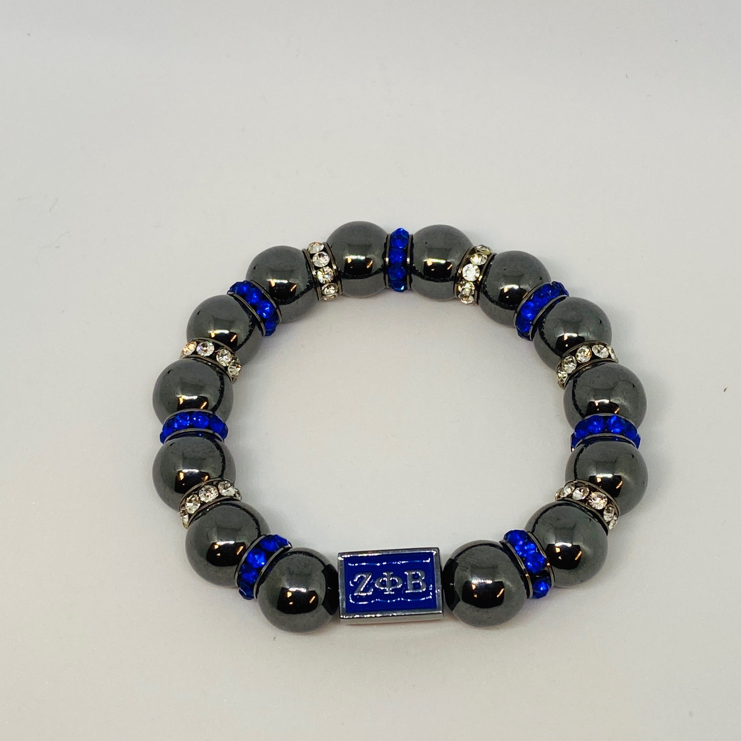 Zeta Phi Beta Hematite Bracelet