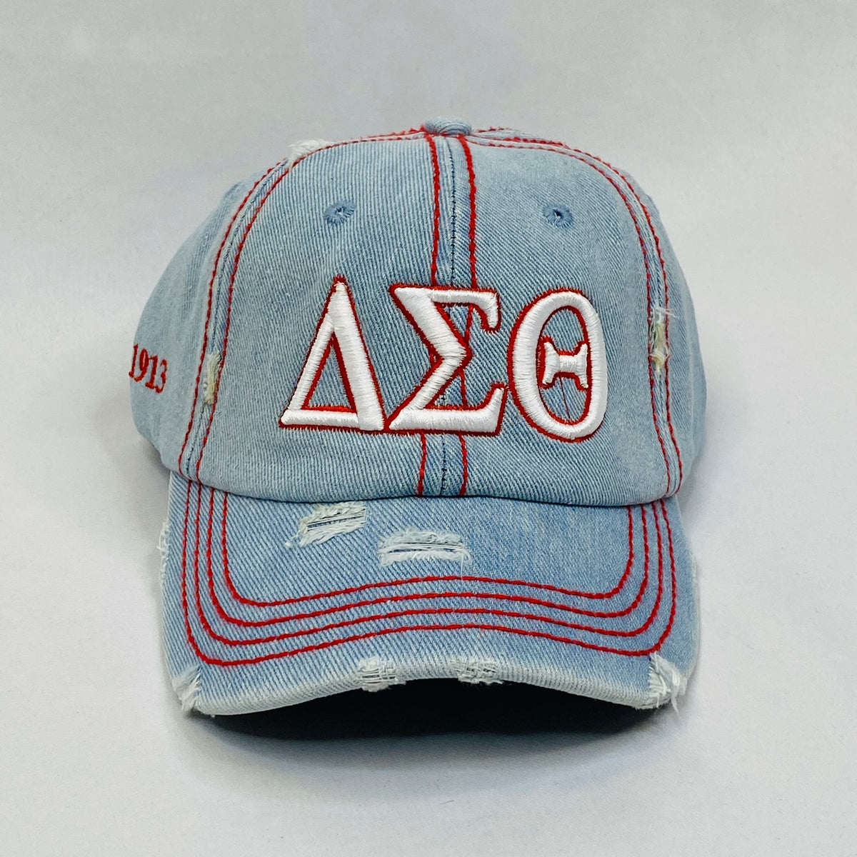 “ΔΣΘ” Delta Sigma Theta Light Denim Hat
