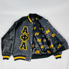 Alpha Phi Alpha Wool And Leather Letterman Jacket