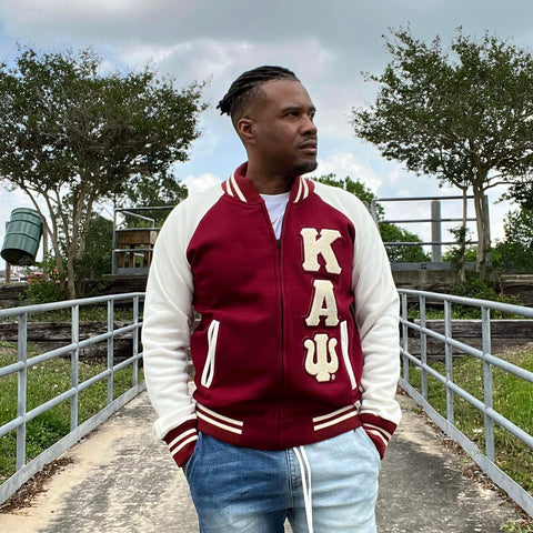 Kappa Alpha Psi Baseball Jacket (Red)