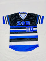Zeta Phi Beta Black Striped Baseball Jersey