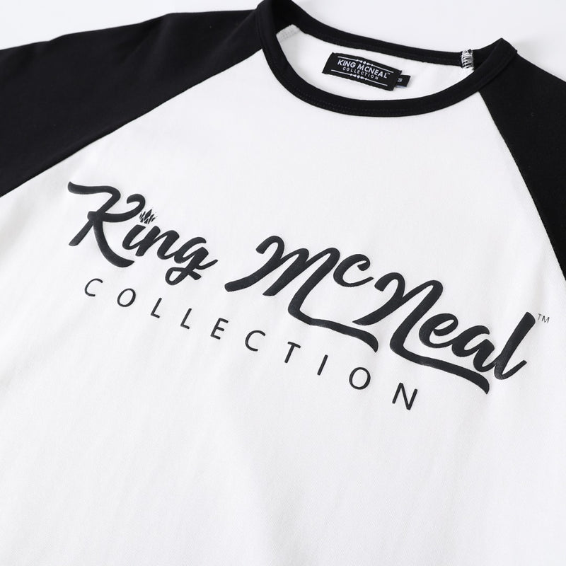 KMC Black/Wht Premium Raglan Shirt