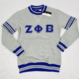 Zeta Phi Beta Grey Chenille Crewneck