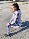 SGRho Grey Tapered Sweatsuit Jacket (Unisex Size)