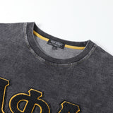 Alpha Denim Chenille Crewneck