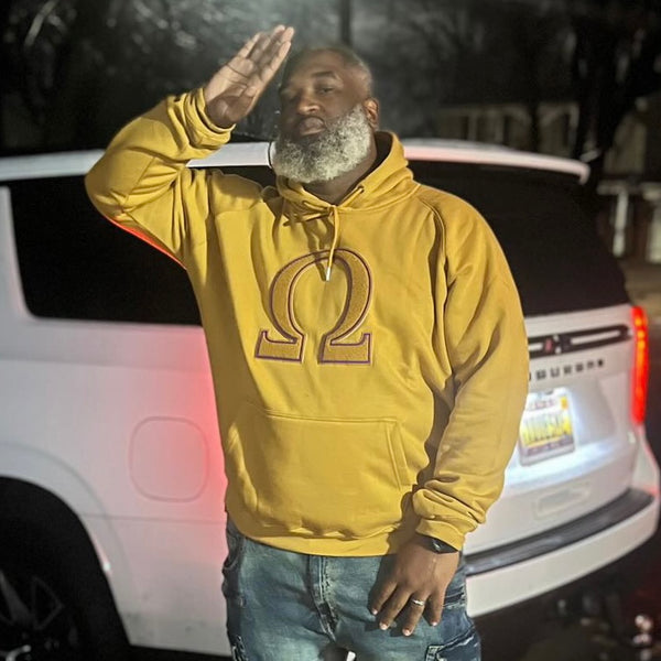 Omega Gold Ω Chenille Hoodie