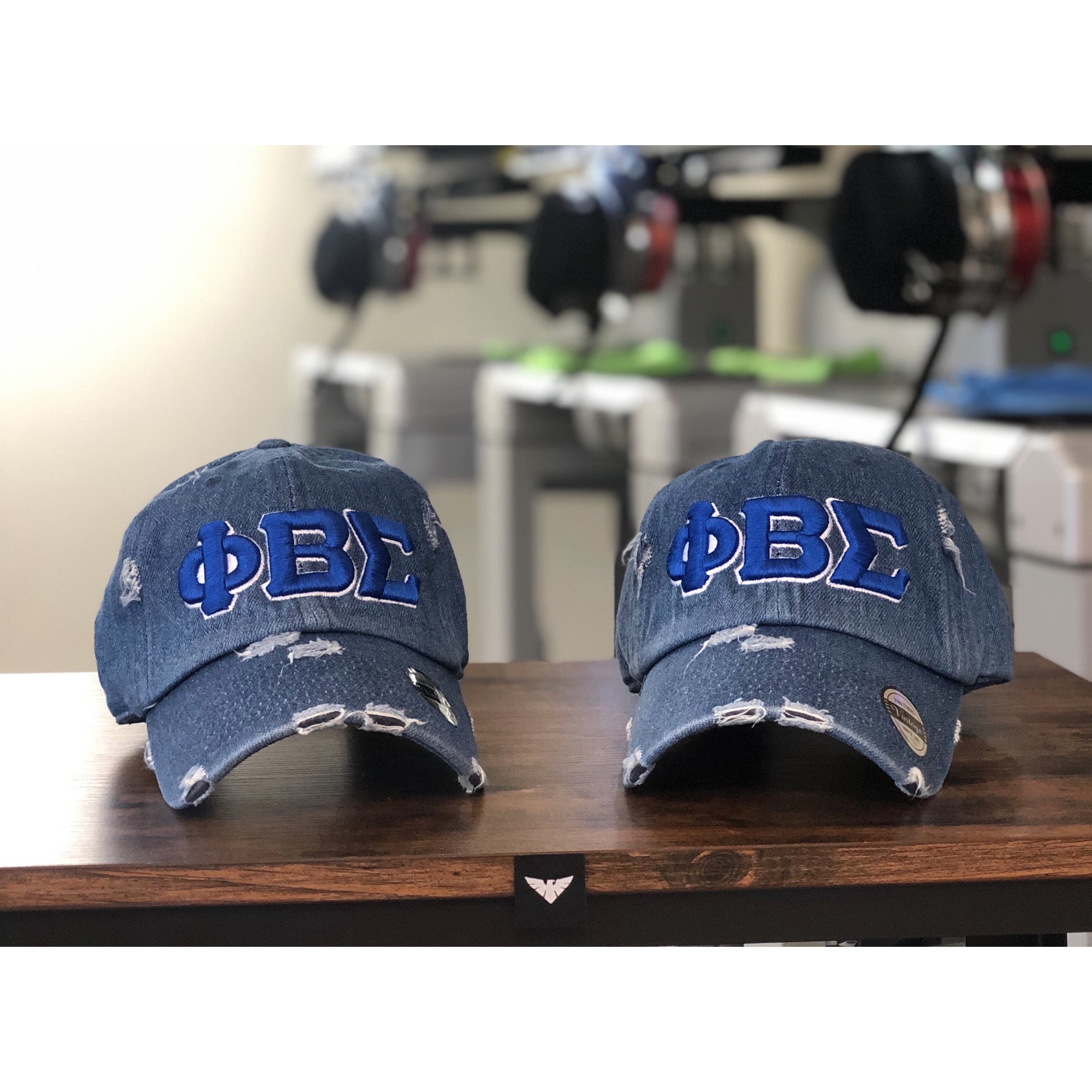 Denim Phi Beta Sigma dad hat