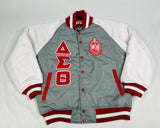 Grey Delta Bomber Jacket Custom Lining