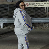 SGRho Grey Tapered Sweatsuit Jacket (Unisex Size)