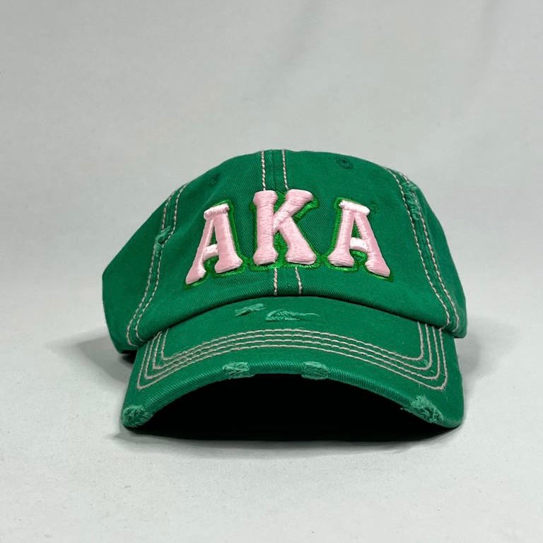 AKA Green & Pink Hat