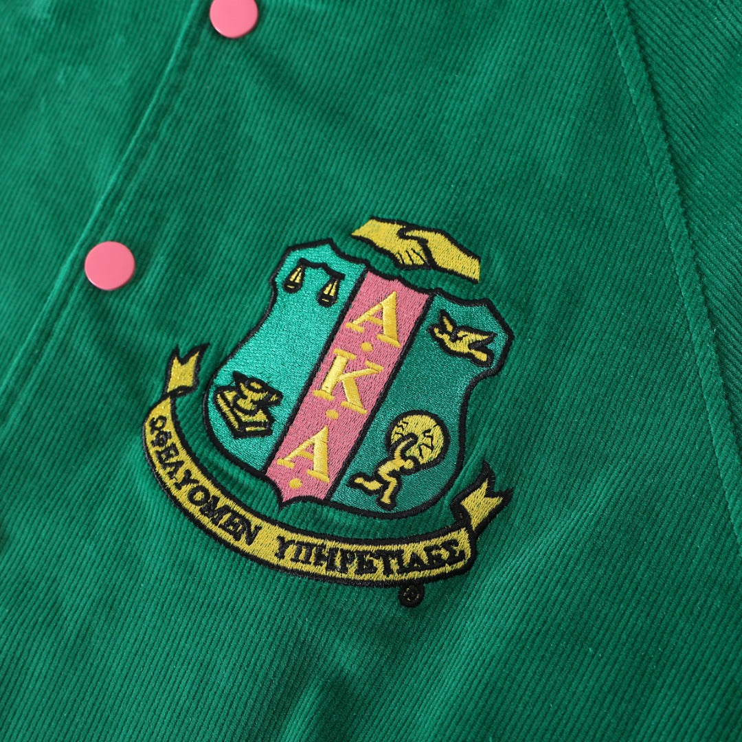 AKA Green Corduroy Jacket Read Description