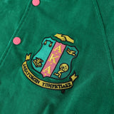 AKA Green Corduroy Jacket Read Description