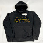 Alpha Black Letter Chenille Hoodie