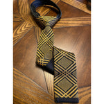 Black and Old Gold (Alpha Inspired) Knit Tie