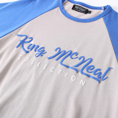 KMC Grey/Blue Premium Raglan Shirt