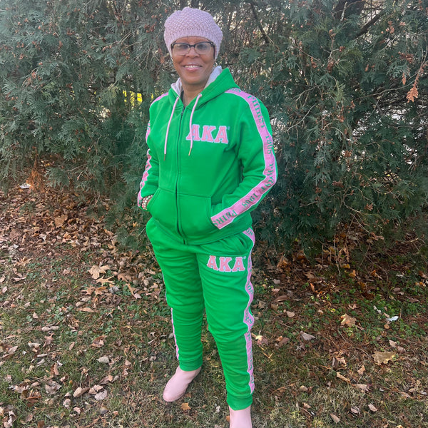 AKA Tapered Sweatsuit Jacket (Unisex Size)
