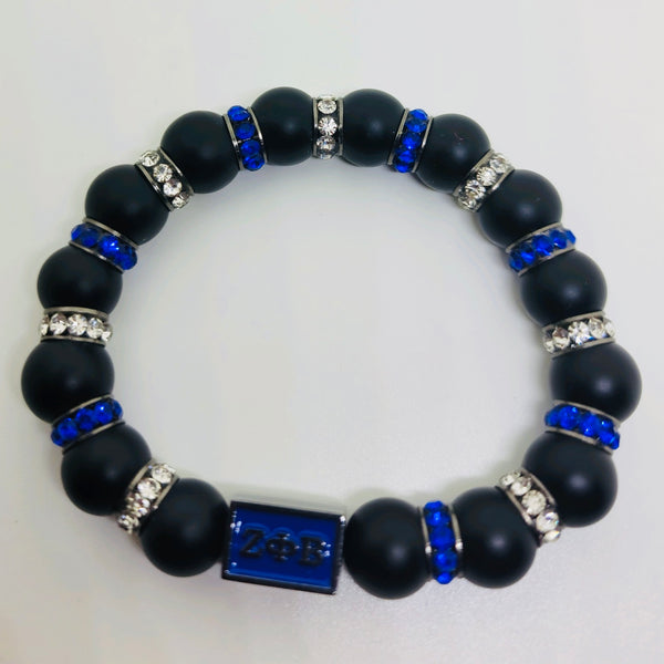 Zeta Phi Beta Black Bracelet