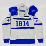 Grey Phi Beta Sigma Hoodie