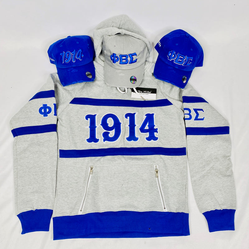 Grey Phi Beta Sigma Hoodie
