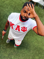 Kappa “KΑΨ” White Embroidered Premium Ringer Shirt