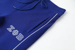 Zeta Tech Fleece Joggers Royal White Trim