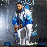 Phi Beta Sigma Faded Bomber Jacket