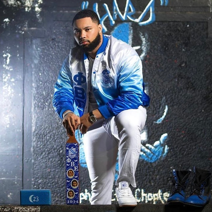 Phi Beta Sigma Faded Bomber Jacket