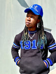 Phi Beta Sigma Black 1914 Chenille Crewneck