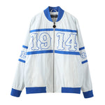 Sigma White 3M Reflective Bomber Jacket