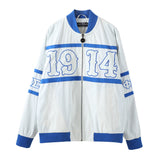 Sigma White 3M Reflective Bomber Jacket