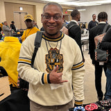 Alpha Neutral Crest Chenille Crewneck