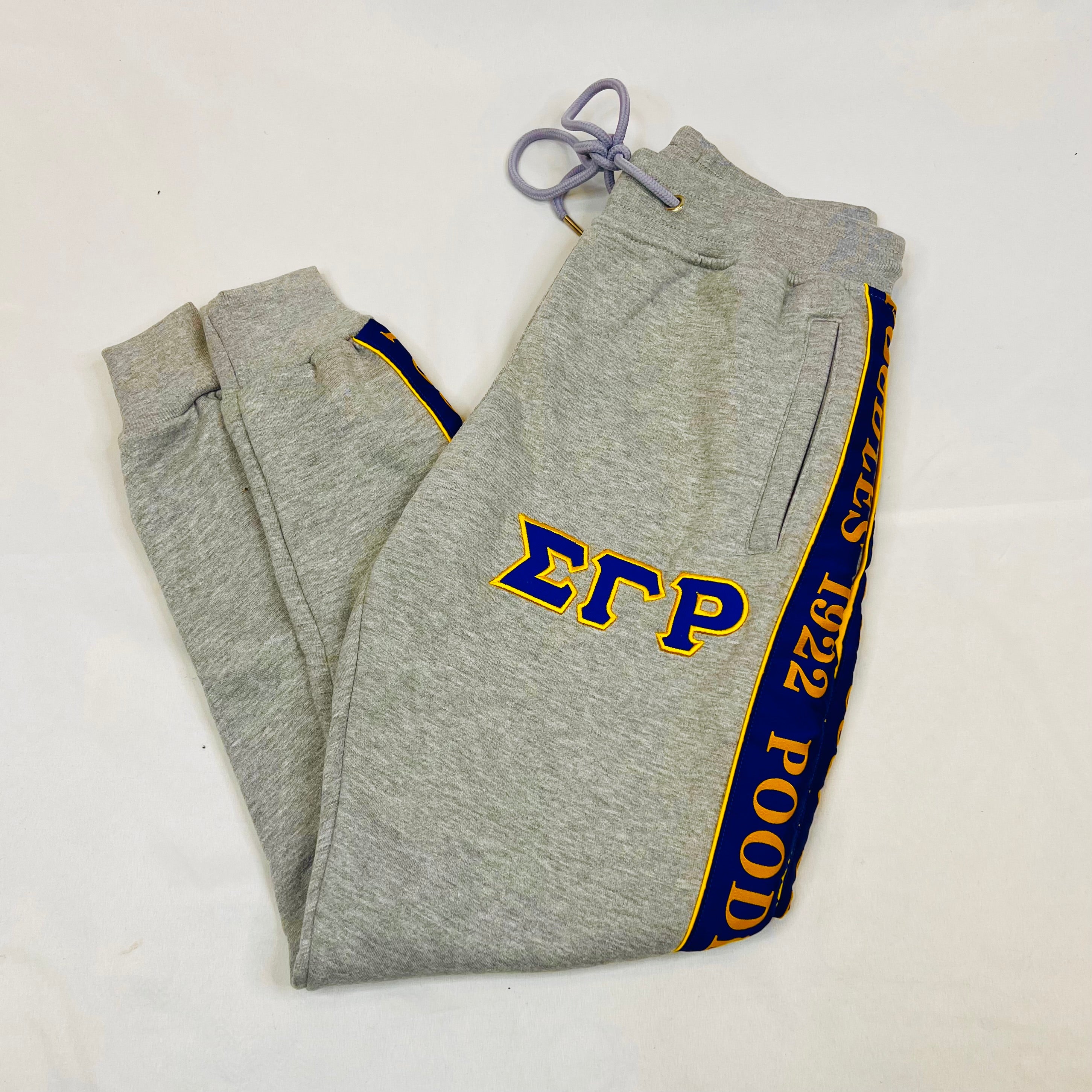 SGRho Grey Tapered Joggers (Unisex Size)